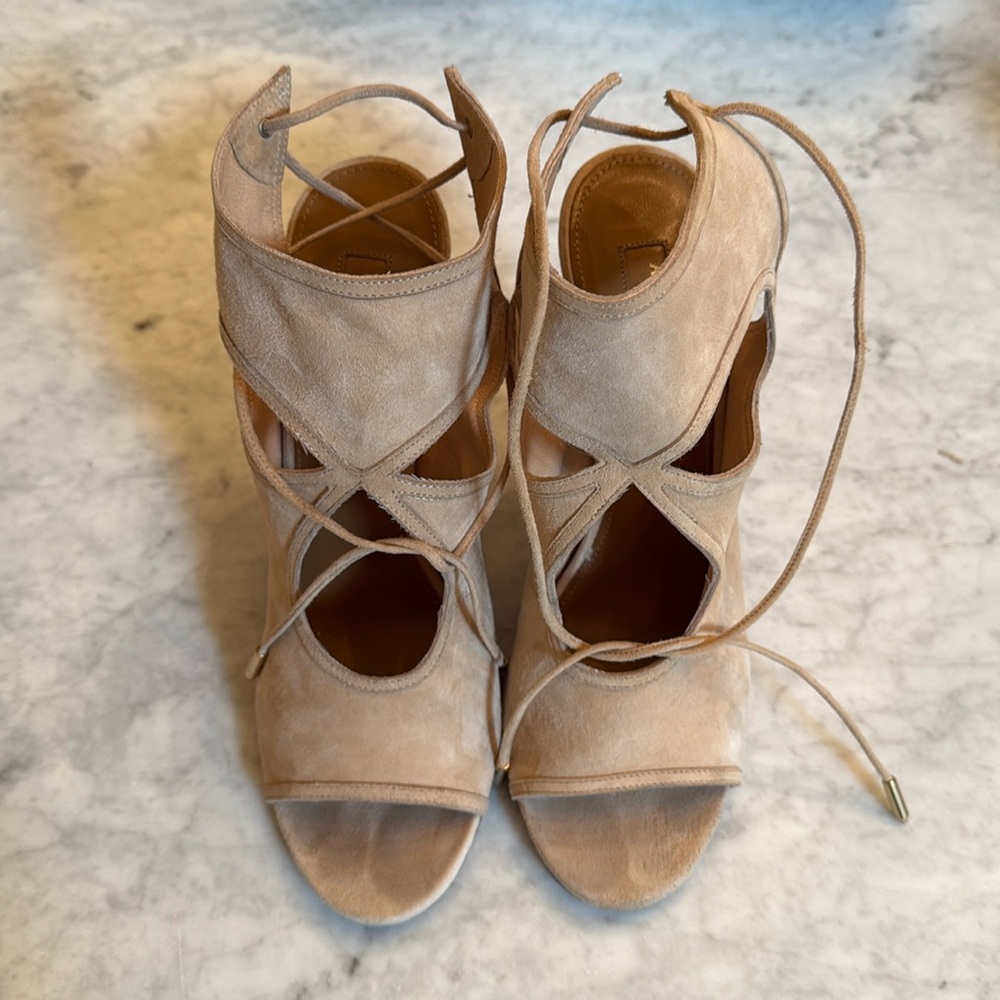 Aquazzura Women's Tan Heels